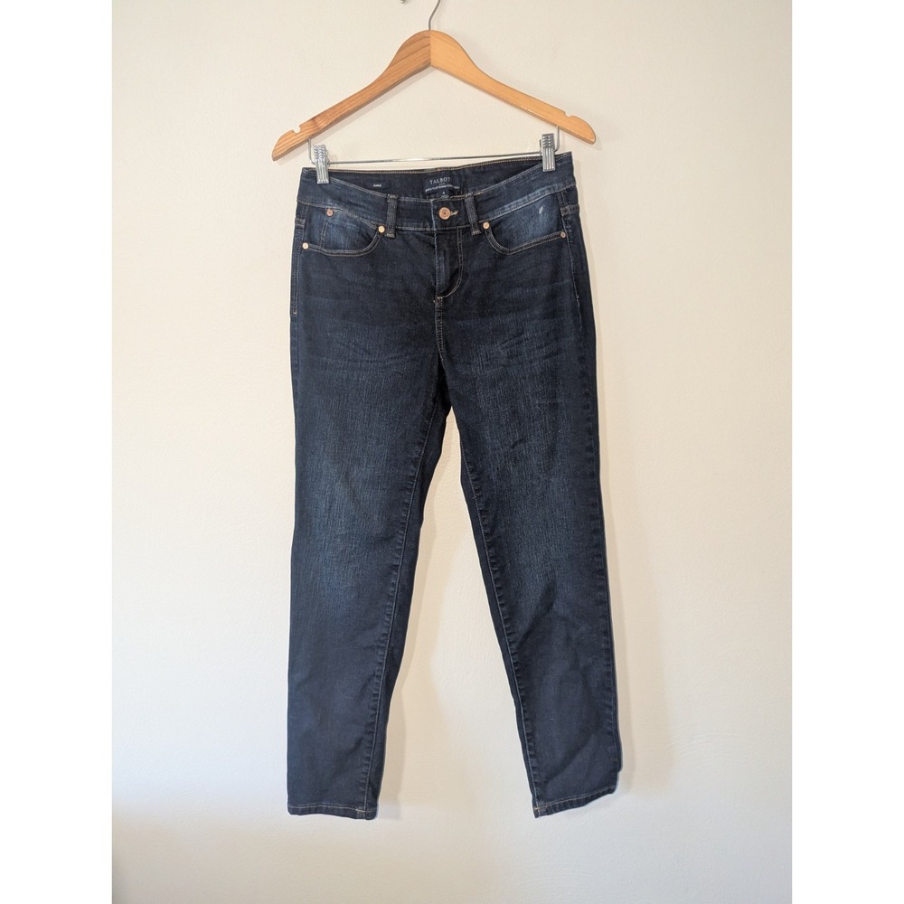 4 Talbots Ankle Simply Flattering Collection Dark Wash Jeans